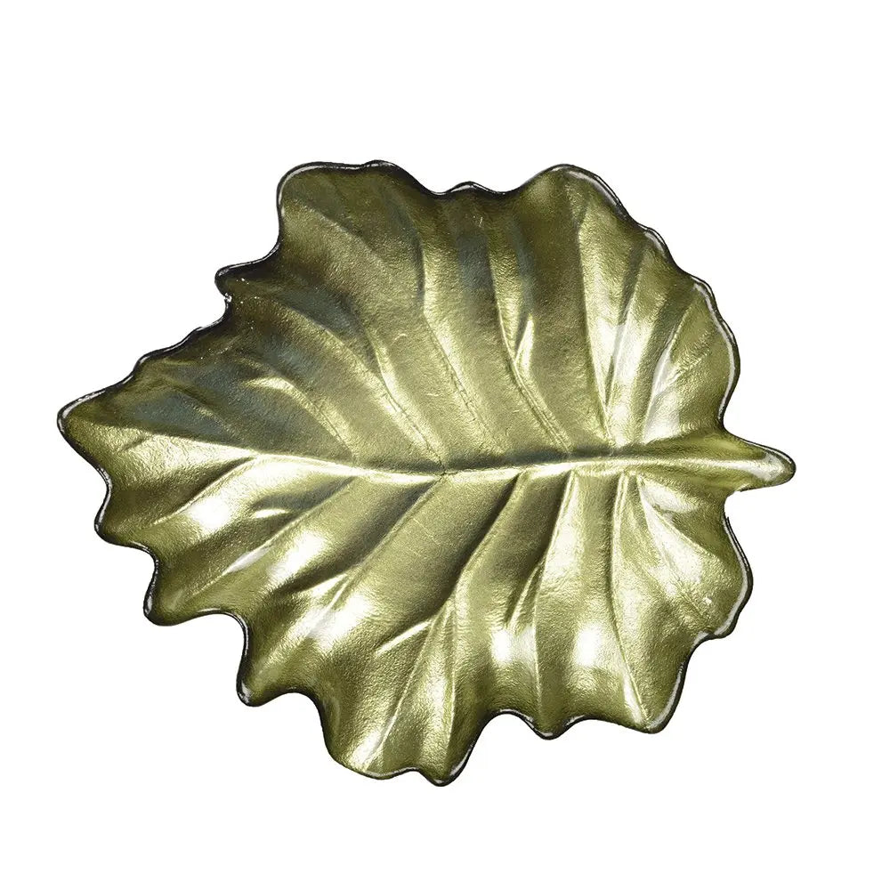 Coupelle feuille verte 23x28x3.5cm AULICA