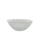 Coupelle florale en verre avec bord doré 16cm AULICA