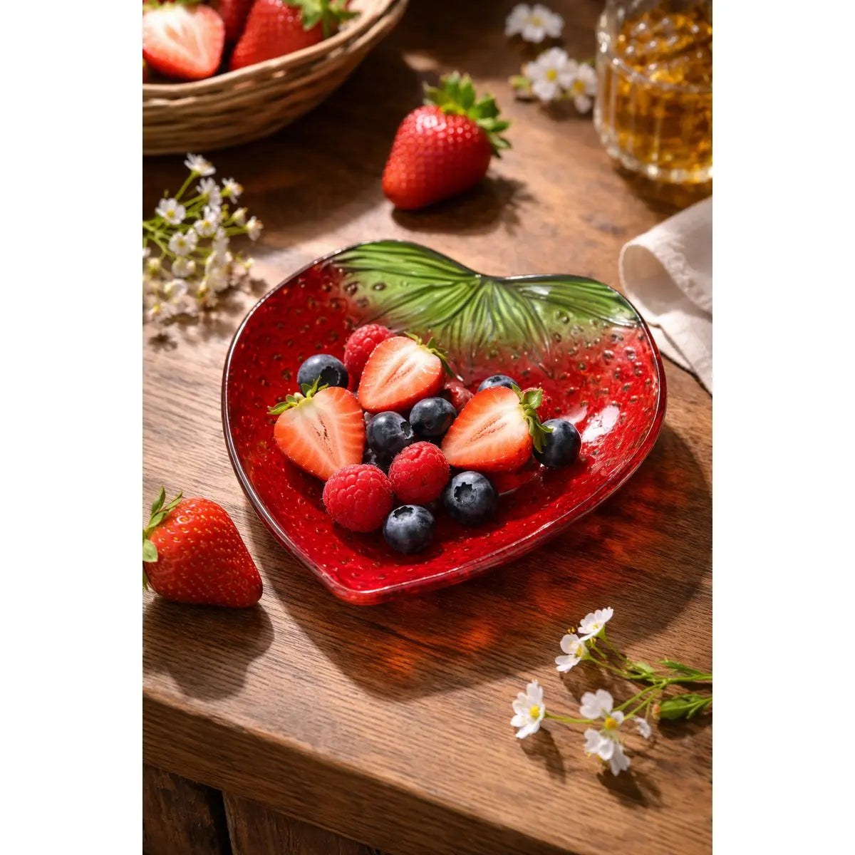 Coupelle fraise 16x15x2.5cm AULICA