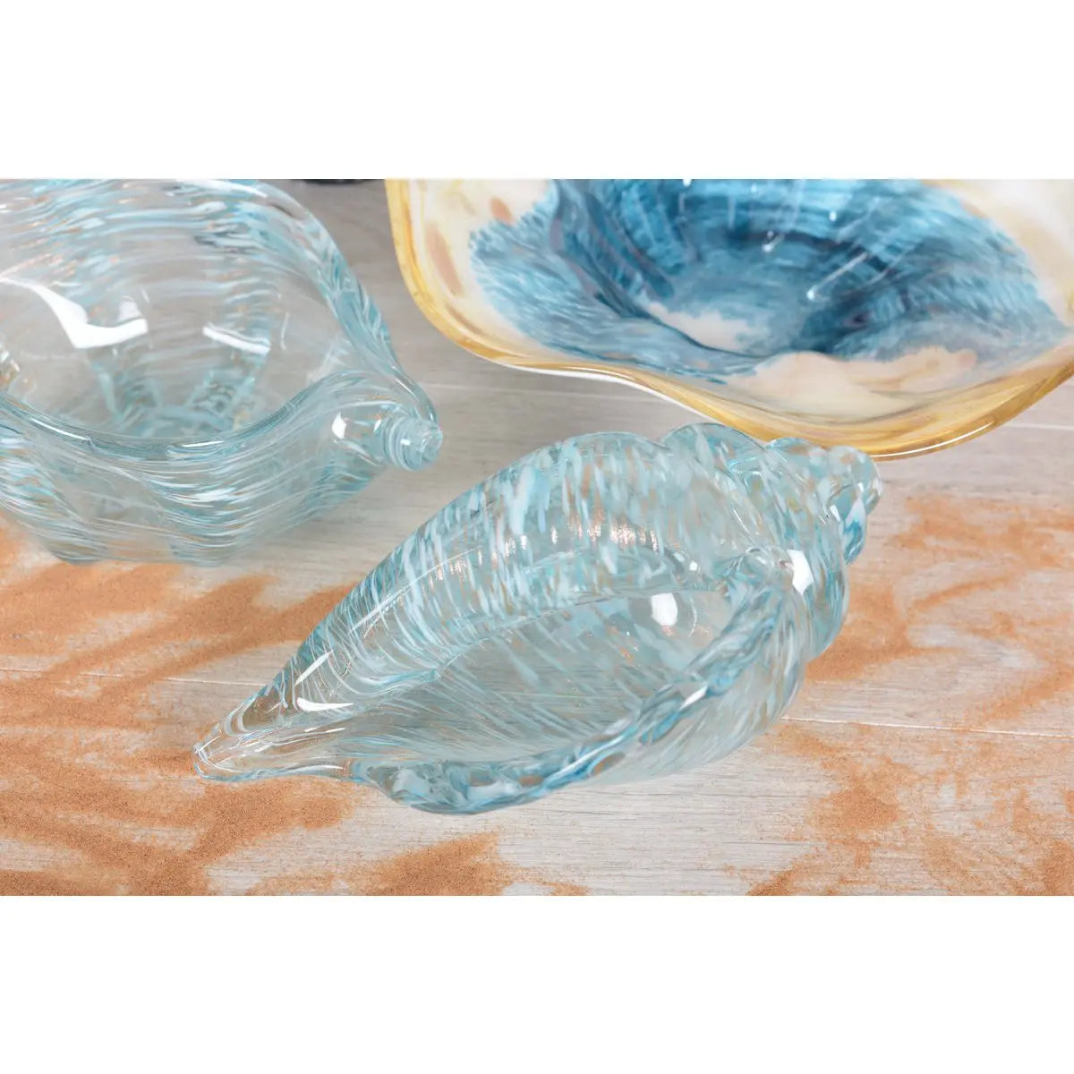 Coupelle océan coquillage bleue 27.5x12.5x15cm AULICA