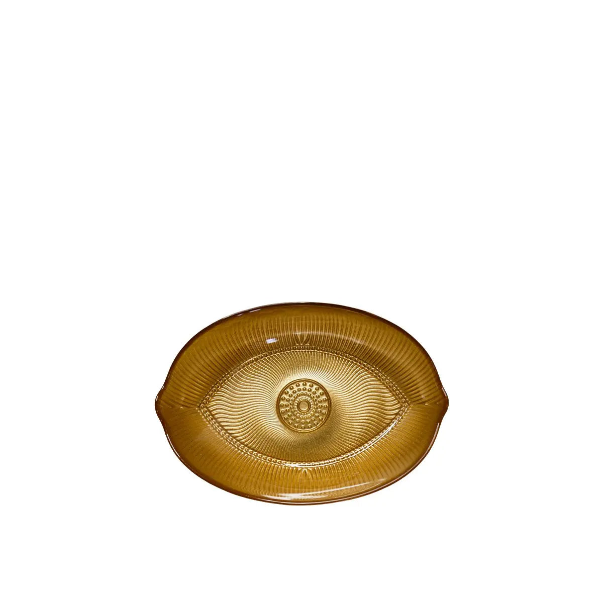 Coupelle ovale oeil doré 15x21x4.5cm AULICA