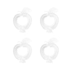 Coupelles en verre pomme 16.5x12.2x4.5cm - lot de 4 AULICA