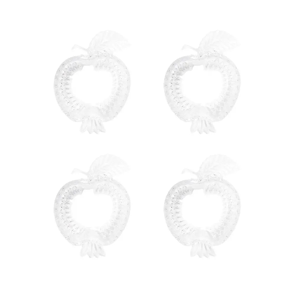 Coupelles en verre pomme 16.5x12.2x4.5cm - lot de 4 AULICA