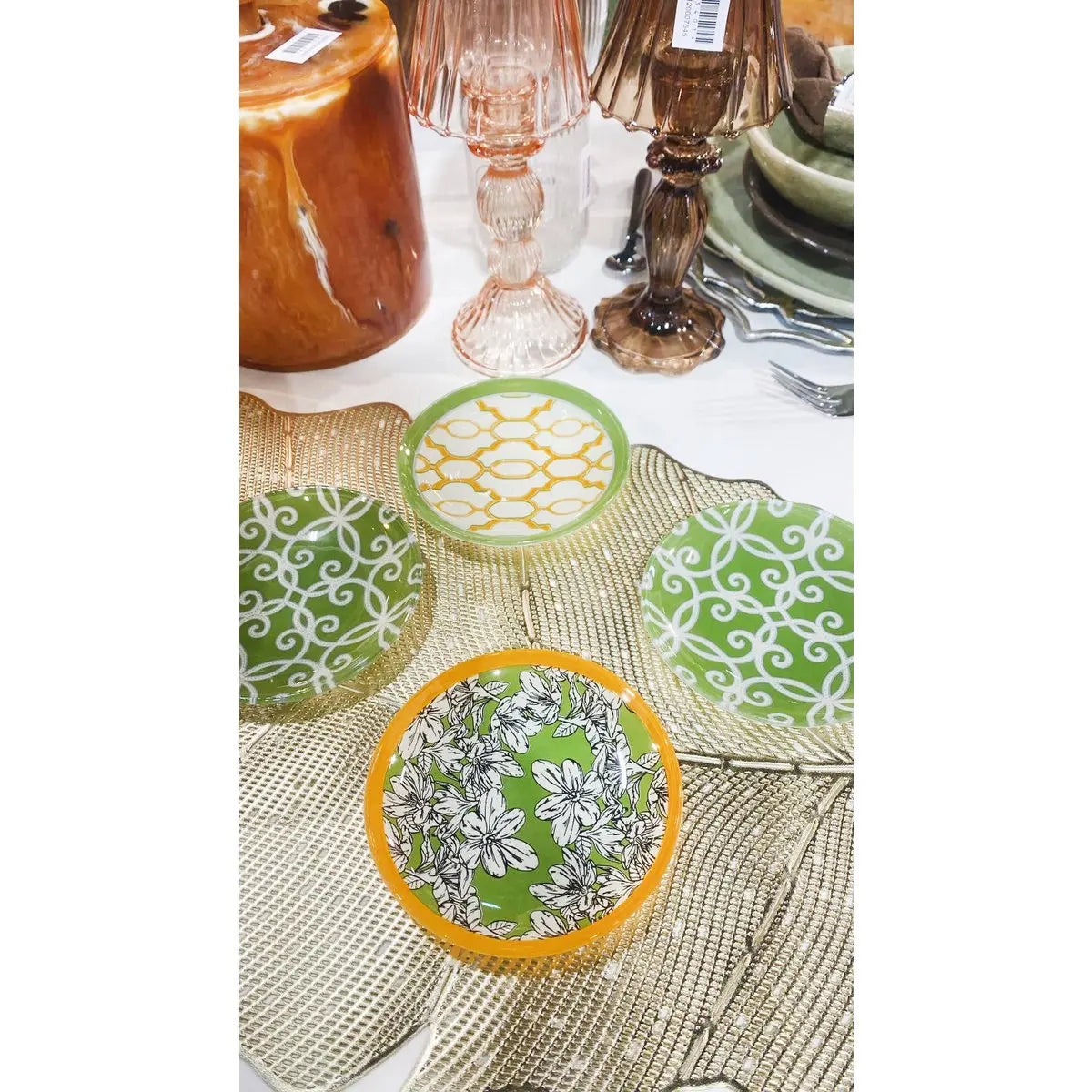 Coupelles vertes et oranges - lot de 4 AULICA