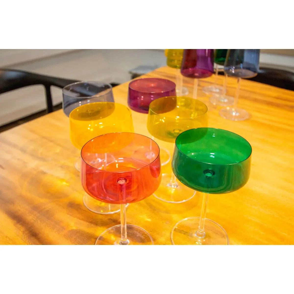Coupettes à champagne bord doré 220ml - lot de 6 AULICA