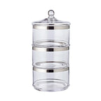 Couvercle de rechange (hauteur 8,5 cm, ø 20 cm) pour bocal en verre Vigo 1231 + 1245, verre cristal soufflé à la bouche EDZARD-SHOP.com