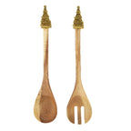 Couverts à salade acacia sapin AULICA