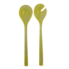 Couverts à salade en résine jaune AULICA
