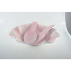 Couverts à salade rose en mélamine 27x9.5x1cm AULICA