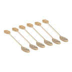 Cuillères à café dorées arabesques - lot de 6 AULICA
