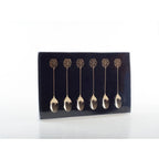 Cuillères à café dorées arabesques - lot de 6 AULICA