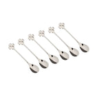 Cuillères argent trèfle - lot de 6 AULICA
