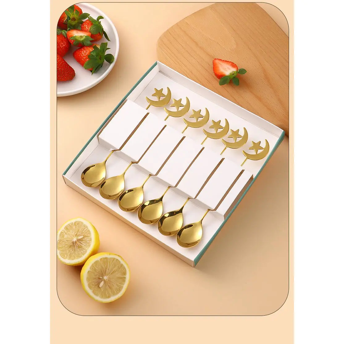 Cuillères dorées Istanbul - lot de 6 AULICA
