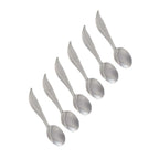 Cuillères feuilles argentées - lot de 6 AULICA