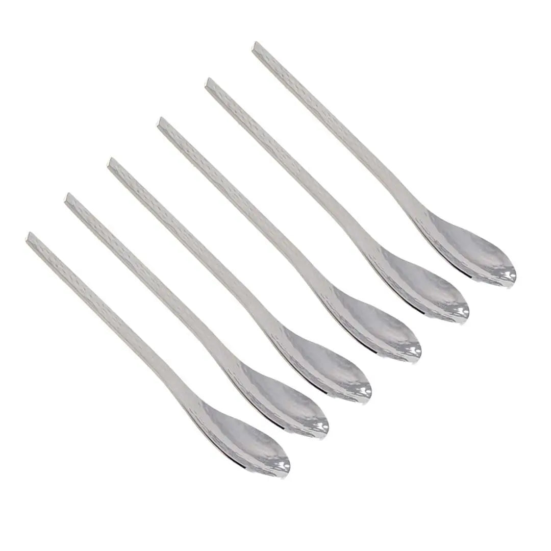 Cuillères martelées argent - lot de 6 AULICA