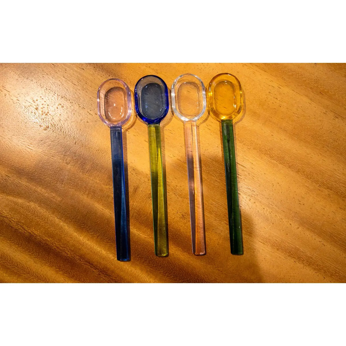 Cuillères multicolores en verre - lot de 4 AULICA