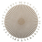 Dessous d'assiette aztèque blanc AULICA
