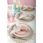 Dessous d'assiette aztèque blanc AULICA