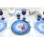 Dessous d'assiette bleu AULICA