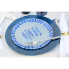 Dessous d'assiette bleu AULICA