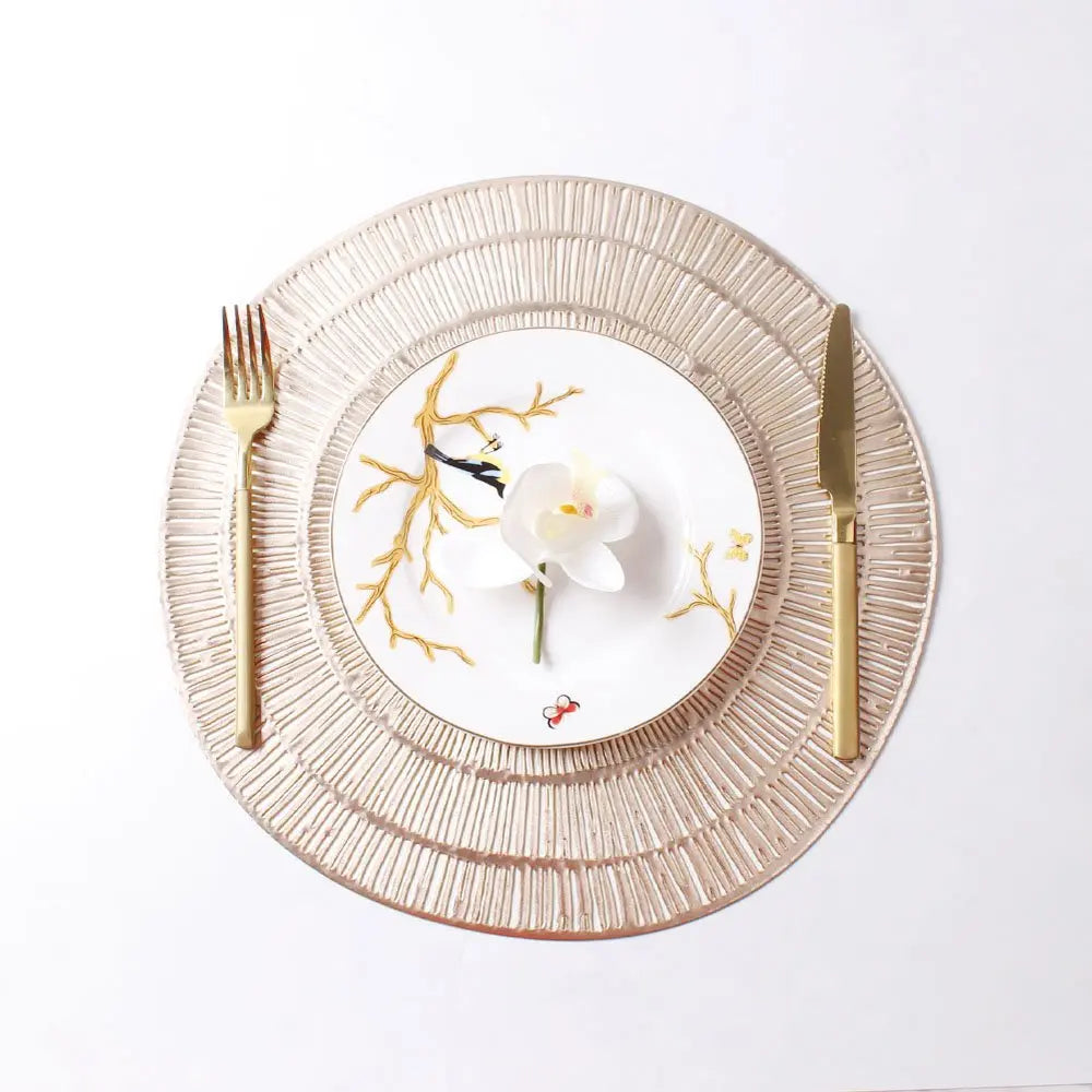 Dessous d'assiette doré AULICA