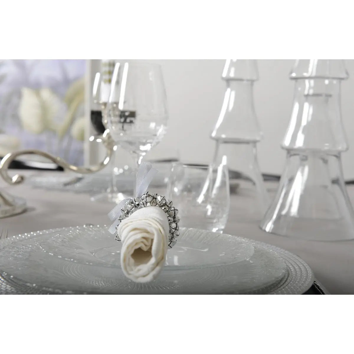Dessous d'assiette empire argent AULICA