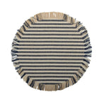 Dessous d'assiette en toile de jute raye beige et bleu AULICA