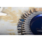 Dessous d'assiette en toile de jute raye beige et bleu AULICA
