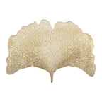 Dessous d'assiette ginkgo doré 44x30 cm AULICA