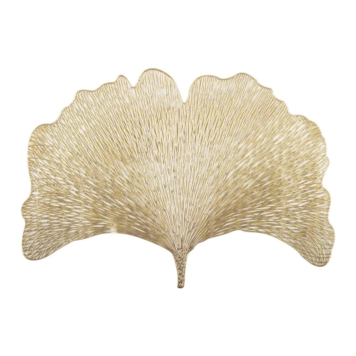 Dessous d'assiette ginkgo doré 44x30 cm AULICA