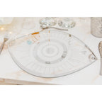 Dessous d'assiette œil en verre transparent 43x33cm AULICA