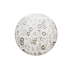 Dessous d'assiette rond design fleurs dorées AULICA