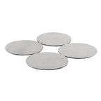 Dessous de verre argent 10x10cm - lot de 4 AULICA