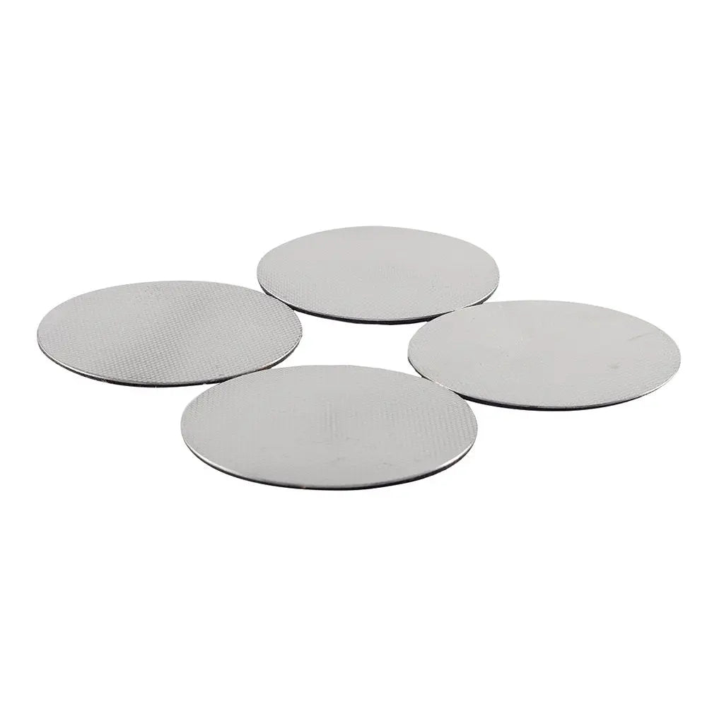 Dessous de verre argent 10x10cm - lot de 4 AULICA