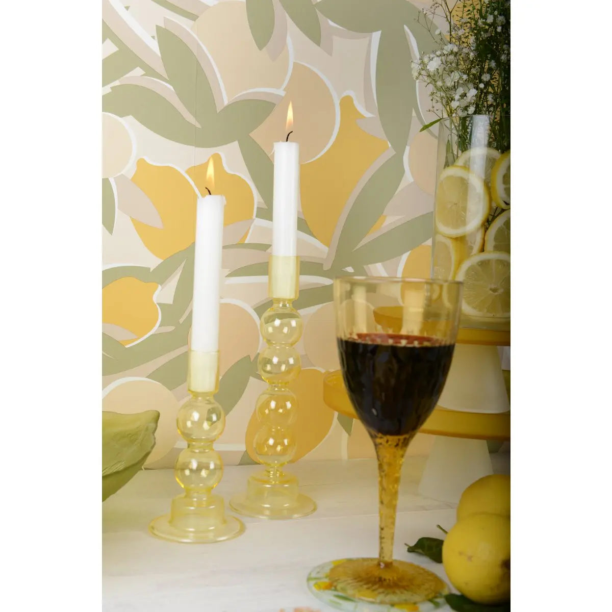 Dessous de verre citron - lot de 6 AULICA
