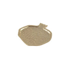 Dessous de verre doré forme grenade 10x10x1cm pièce AULICA