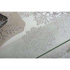 Dessous de verre flocon argent  - lot de 6 AULICA