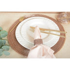 Dessous de verre perle pêche - lot de 6 AULICA