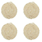 Dessous de verre rond en cordage - lot de 4 AULICA
