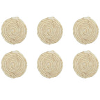 Dessous de verre rond en cordage - lot de 4 AULICA