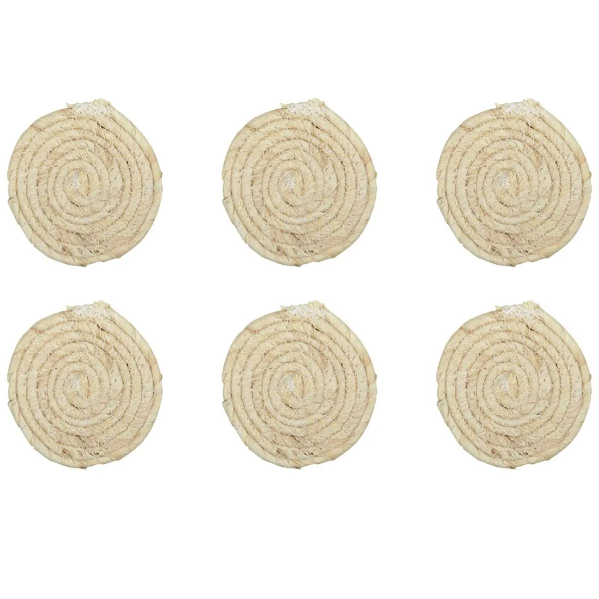 Dessous de verre rond en cordage - lot de 4 AULICA
