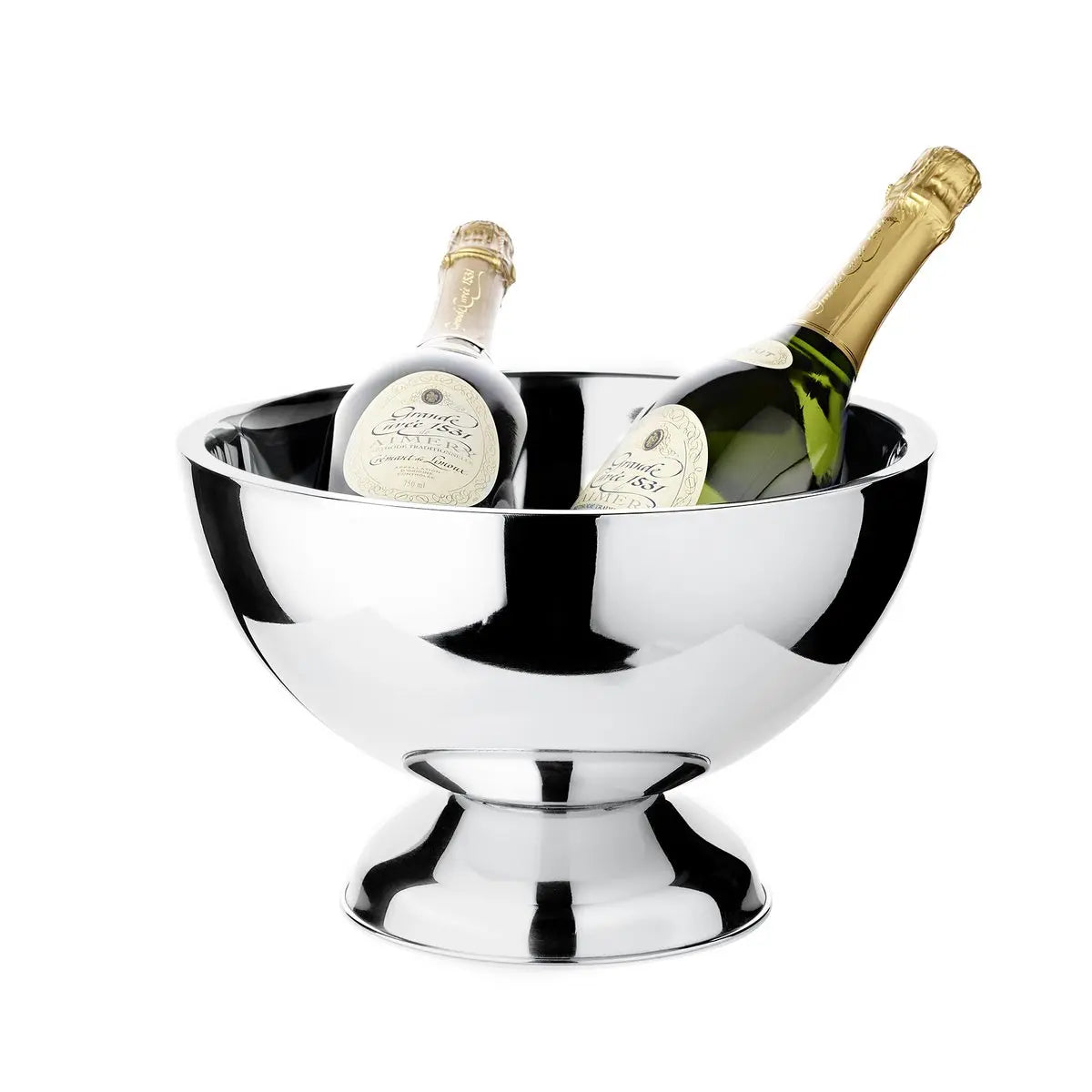 EDZARD Cave à champagne Cave à vin Cave à vin Cadiz, acier inoxydable poli brillant, double paroi, ø 32 cm EDZARD-SHOP.com