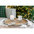 EDZARD Lot de 2 bougeoirs Bastia en argent H 3 cm EDZARD-SHOP.com