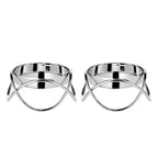 EDZARD Lot de 2 bougeoirs Bastia en argent H 4,5 cm EDZARD-SHOP.com