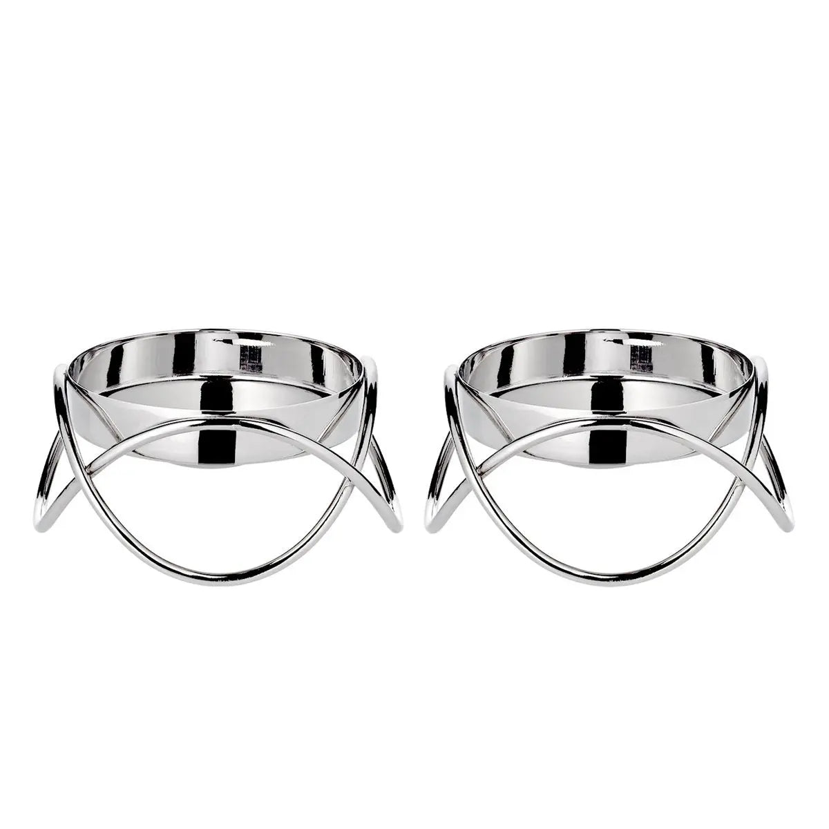 EDZARD Lot de 2 bougeoirs Bastia en argent H 4,5 cm EDZARD-SHOP.com