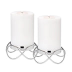 EDZARD Lot de 2 bougeoirs Bastia en argent H 4,5 cm EDZARD-SHOP.com