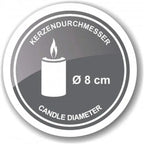 EDZARD Lot de 2 bougeoirs Bastia en or H 4,5 cm EDZARD-SHOP.com