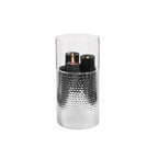 EDZARD Wind light Arnold, verre, acier inoxydable martelé, poli brillant, hauteur 64 cm EDZARD-SHOP.com
