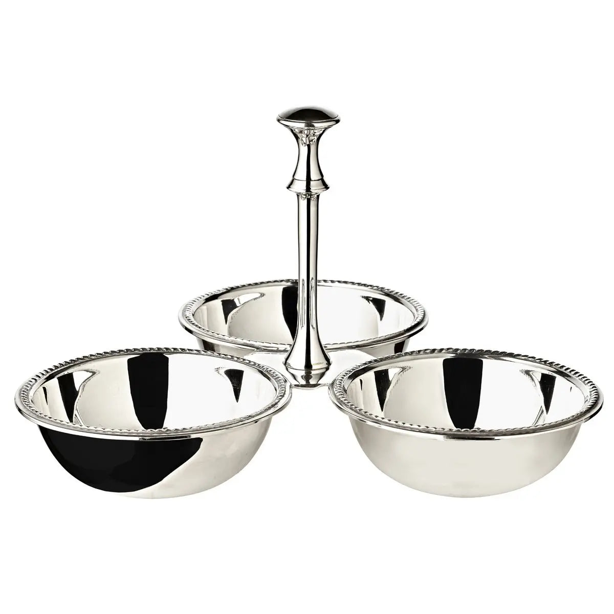 EDZARD bol triplet bol triple bol snack Perla, argent massif, diamètre 21 cm EDZARD-SHOP.com