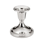 EDZARD bougeoir Perla pour bougies en bâtonnet, hauteur 7 cm, noble argenté, résistant au ternissement EDZARD-SHOP.com
